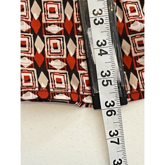 Max Studio Dress Womens Small Sundress Mini Sleeveless Orange Print Work Casual - Picture 10 of 12